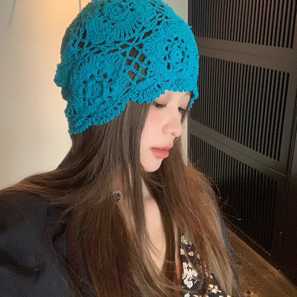 Handmade Blue Crochet Beanie